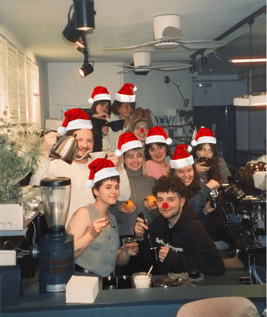 Новогодний корпоратив в кофейне «Просто кофе»