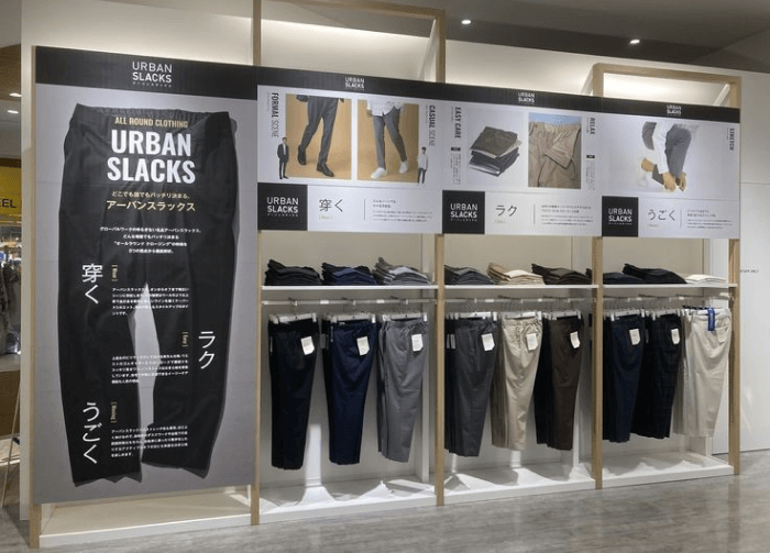 Пример оформления коллекции в магазине мужской одежды