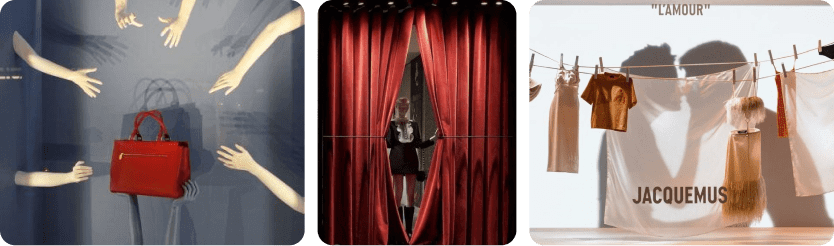 Три примера креативного оформления витрин